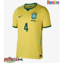 Camiseta Brasil Marquinhos #4 Primera Equipación Mundial 2026 manga corta